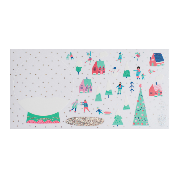 Snow Day Build Your Own Snow Globe Sticker Set Cheap